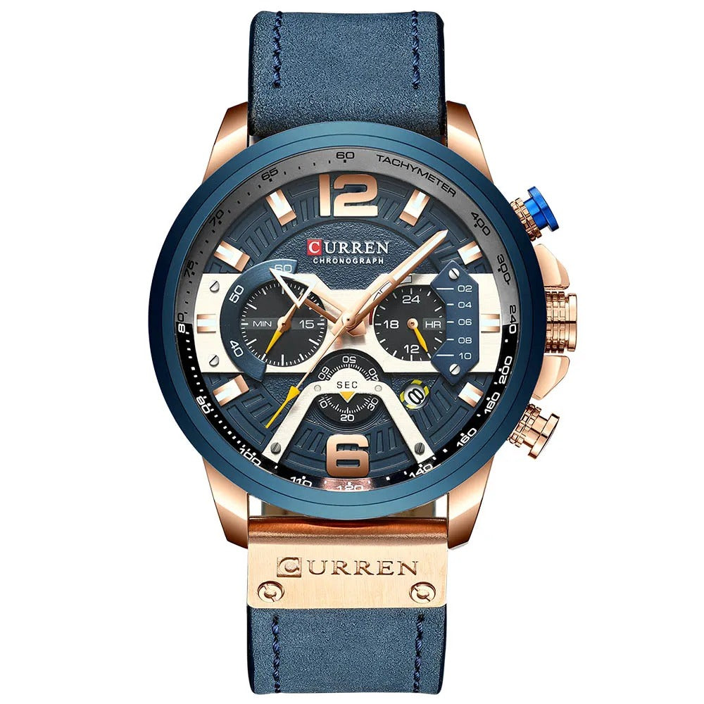 Montre à quartz multifonctionnelle étanche Montre haut de gamme